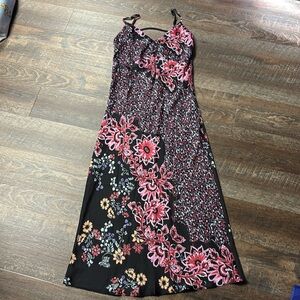 NWOT Free People Women's Your Better Side Floral Print Midi Slip Dress size S